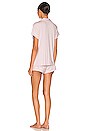 view 3 of 3 Gisele The Shortie Short PJ Set in Lilac & Ivory