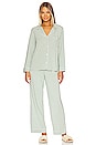 view 1 of 3 Gisele Long Pajama Set in Artisan Trace Green & Ivory