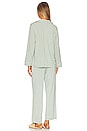 view 3 of 3 Gisele Long Pajama Set in Artisan Trace Green & Ivory