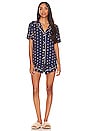 view 1 of 3 Gisele Short Pajama Set in Moonlight Navy & Ivory