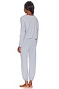 view 3 of 3 Gisele Slouchy Pajama Set in Ciel & Navy