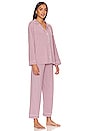 view 2 of 3 Gisele Long Pajama Set in Amethyst & Ivory