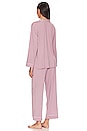 view 3 of 3 Gisele Long Pajama Set in Amethyst & Ivory