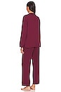 view 3 of 3 Gisele Long Pajama Set in Mulberry & Navy