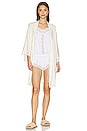 view 5 of 5 Naya Mademoiselle Kimono Robe in Ivory