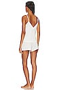 view 3 of 3 Frida Whip Stitch Cami & Short Set in Ivory & Foxglove