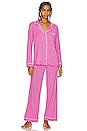 view 1 of 3 Gisele Modal Long Pj Set in Italian Rose & Ivory