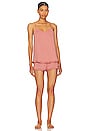 view 1 of 3 Gisele Ruffle Cami & Short PJ Set in Old Rose