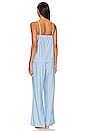 view 3 of 3 Gisele Cami & Pant PJ Set in Vista Blue & Ivory
