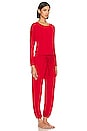 view 2 of 4 Gisele Slouchy Pajama Set in Haute Red