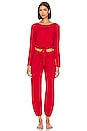 view 4 of 4 Gisele Slouchy Pajama Set in Haute Red
