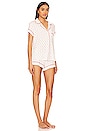 view 2 of 4 Gisele Shortie PJ Set in Triple Heart Multi & Sangria