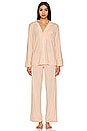 view 1 of 3 CONJUNTO PIJAMA GISELE in Peach Parfait & Ivory