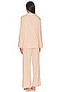 view 3 of 3 PYJAMA GISELE in Peach Parfait & Ivory