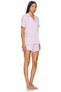 view 2 of 3 Gisele Relaxed PJ Set in Lavender & Ivory