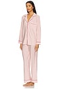 view 2 of 4 Gisele Printed Long PJ Set in Duo Stripe Holly Red