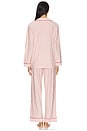 view 3 of 4 Gisele Printed Long PJ Set in Duo Stripe Holly Red