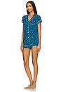 view 2 of 3 КОМПЛЕКТ GISELE PRINTED SHORTIE in Festive Lights Sapphire & Ivory