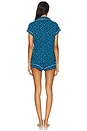 view 3 of 3 КОМПЛЕКТ GISELE PRINTED SHORTIE in Festive Lights Sapphire & Ivory
