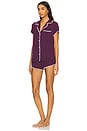 view 2 of 4 ПИЖАМНЫЙ НАБОР FRIDA SHORTIE in Plum & Ivory