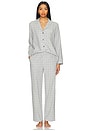 view 4 of 4 CONJUNTO PIJAMA FLANNEL LONG in Winter Check Heather Grey