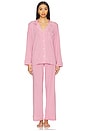 view 1 of 3 Gisele Long Pj Set in Rose Quartz & Petal Pink