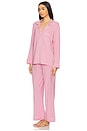 view 2 of 3 Gisele Long Pj Set in Rose Quartz & Petal Pink