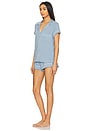 view 3 of 4 CONJUNTO PIJAMA in Faded Denim & Ivory