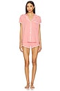 view 1 of 4 CONJUNTO PIJAMA FRIDA in Sunkissed Coral & Ivory