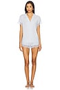 view 2 of 4 Malou The Lace Short Pj Set in Ice Blue