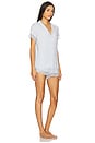 view 3 of 4 Malou The Lace Short Pj Set in Ice Blue