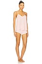 view 3 of 4 Frida Cami & Short Pj Set in Silver Pink & Ivory