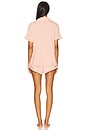 view 3 of 4 Gisele Relaxed Short Pj Set in Velvet Pink & Ivory