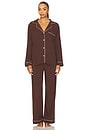 view 1 of 4 ПИЖАМА GISELE in Chocolate & Ivory