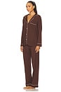 view 2 of 4 ПИЖАМА GISELE in Chocolate & Ivory