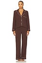 view 4 of 4 ПИЖАМА GISELE in Chocolate & Ivory