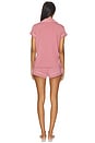 view 3 of 3 Gisele Shortie Pj Set in Berry Blush & Ivory