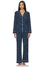 view 1 of 4 PYJAMA GISELE in Forest Pine Navy & Ivory