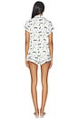 view 3 of 4 Gisele Printed Shortie Pj Set in Ski Chalet Ivory & Pine