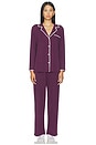 view 1 of 4 PYJAMA FRIDA in Plum & Ivory