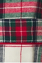 view 5 of 5 Flannel Long Pj Set in Tartan Plaid Ivory & Holly Red