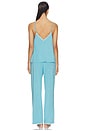 view 3 of 3 Frida Pajama Set in Blue Lagoon & Ivory