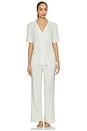 view 1 of 4 PYJAMA GISELE in Seafoam & Ivory