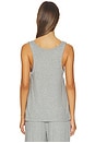 view 3 of 4 Dream Rib Vneck Tank Top in Heather Grey