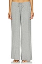 view 1 of 6 PANTALON LARGE DREAM RIB in Heather Grey