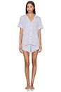 view 1 of 4 CONJUNTO DE PIJAMA CORTO Y RELAJADO GISELE in Lavender Dust & Ivory