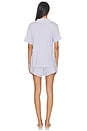 view 3 of 4 CONJUNTO DE PIJAMA CORTO Y RELAJADO GISELE in Lavender Dust & Ivory