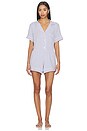 view 4 of 4 CONJUNTO DE PIJAMA CORTO Y RELAJADO GISELE in Lavender Dust & Ivory