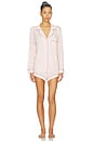 view 1 of 4 Gisele Pajama Set in Pale Pink & Fig