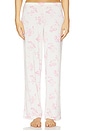 view 4 of 4 CONJUNTO DE PIJAMA LARGO GISELE PRINTED in Rose Garden Pink & Pale